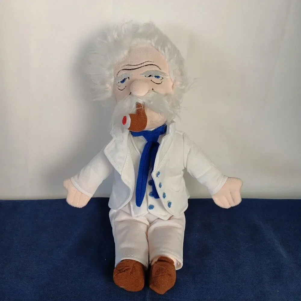 The Unemployed Philosophers Guild Mark Twain Little Thinker Plush Weighted